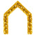 Christmas Garland with LED Lights 5 m Gold