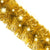 Christmas Garland with LED Lights 20 m Gold