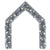 Christmas Garland with LED Lights 20 m Silver