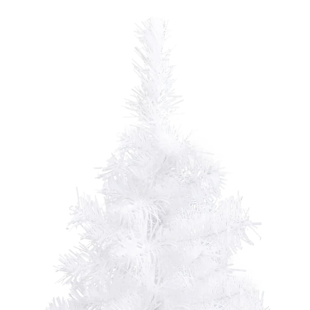 Corner Artificial Christmas Tree White 240 cm PVC