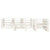 6 Piece Garden Pallet Lounge Set Wood White