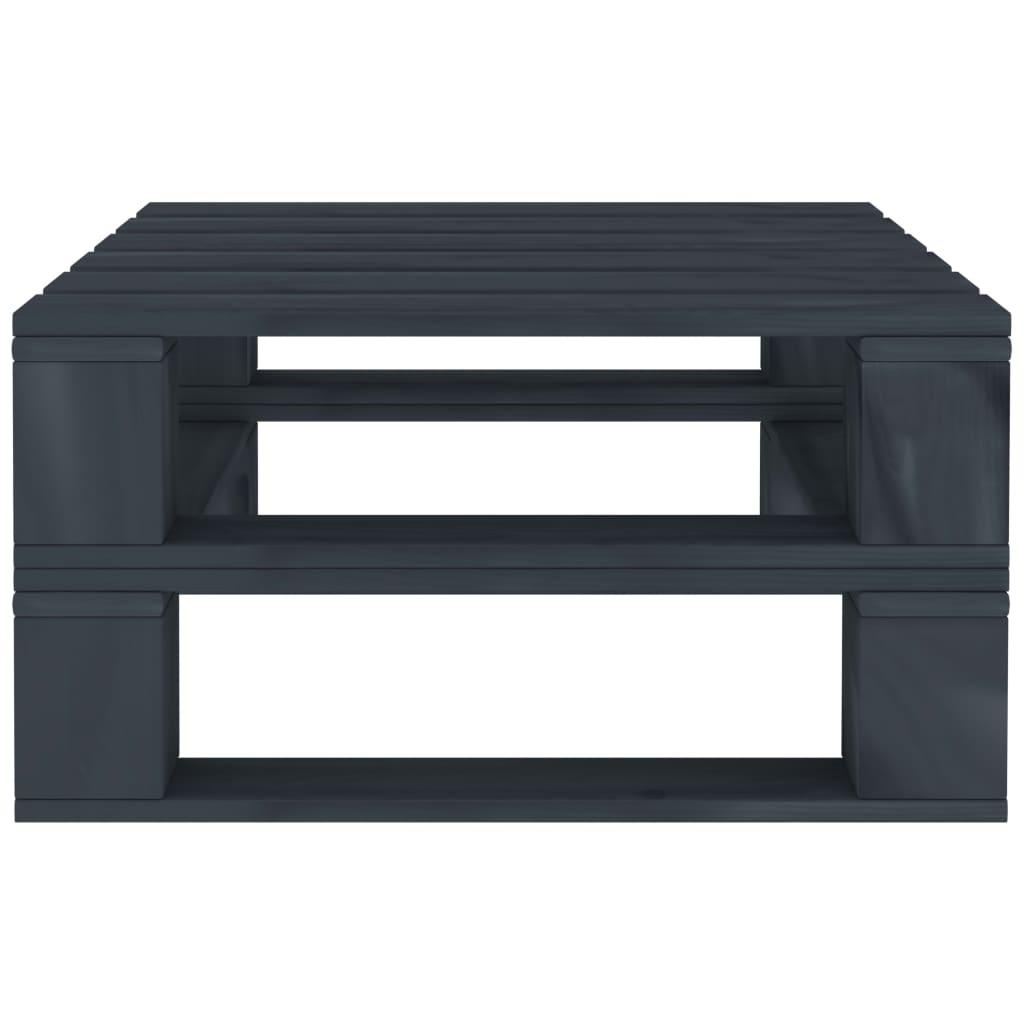 6 Piece Garden Pallet Lounge Set Wood Grey