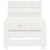 Garden 3-Seater Pallet Sofa Wood White