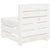 Garden 3-Seater Pallet Sofa Wood White