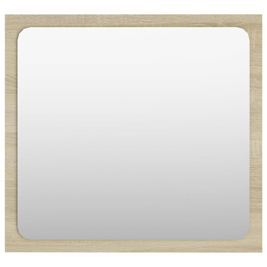 Bathroom Furniture Set White and Sonoma Oak Engineered Wood