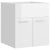 Bathroom Furniture Set High Gloss White Engineered Wood