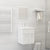 Bathroom Furniture Set High Gloss White Engineered Wood
