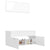 Bathroom Furniture Set White Engineered Wood