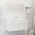 Bathroom Furniture Set White Engineered Wood