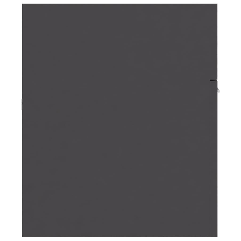 Bathroom Furniture Set Grey Engineered Wood