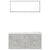 Bathroom Furniture Set Concrete Grey Engineered Wood