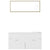 Bathroom Furniture Set White and Sonoma Oak Engineered Wood