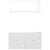Bathroom Furniture Set High Gloss White Engineered Wood