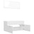Bathroom Furniture Set High Gloss White Engineered Wood