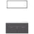 Bathroom Furniture Set High Gloss Grey Engineered Wood