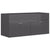 Bathroom Furniture Set High Gloss Grey Engineered Wood