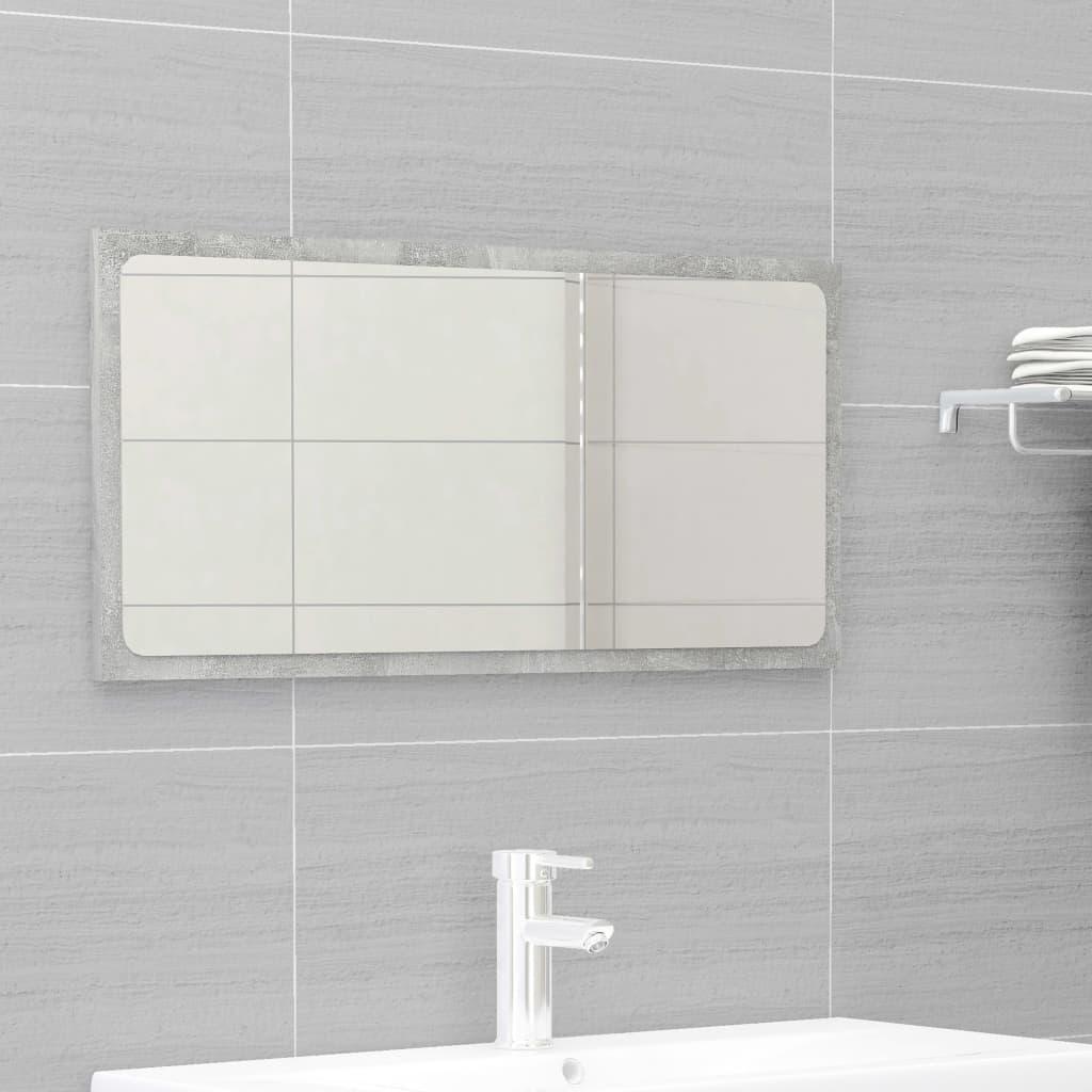 Bathroom Furniture Set Concrete Grey Engineered Wood