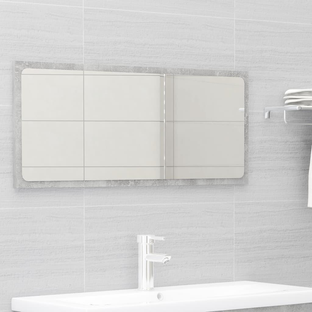 Bathroom Furniture Set Concrete Grey Engineered Wood