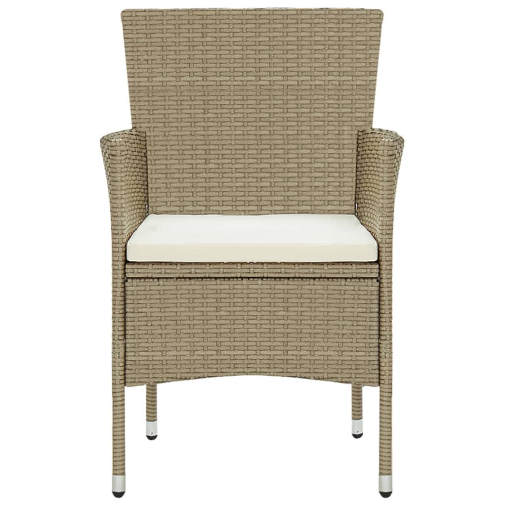 3 Piece Garden Dining Set Beige