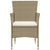 3 Piece Garden Dining Set Beige