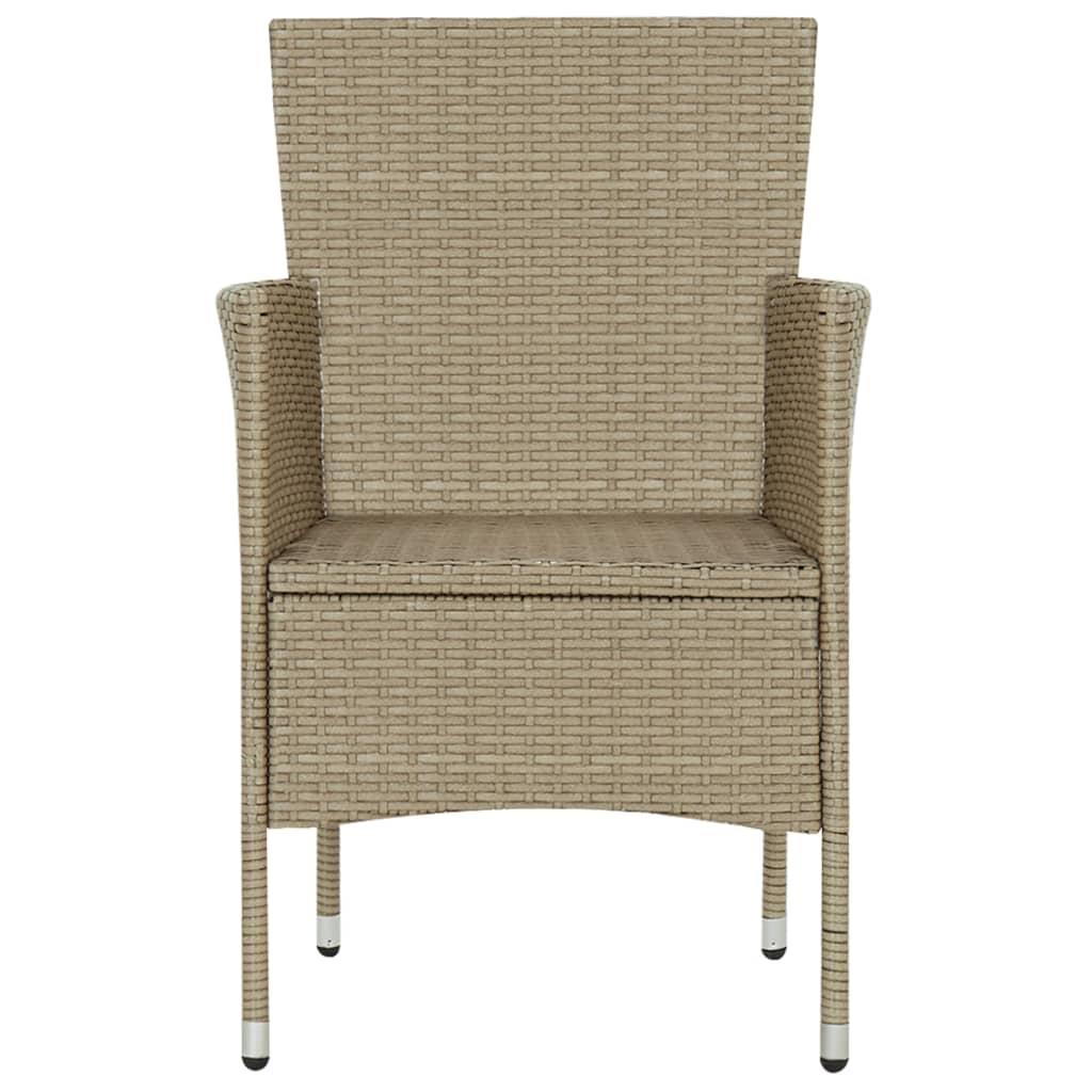 3 Piece Garden Dining Set Beige