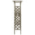 Pergola with Gate 116x40x204 cm Grey Solid Firwood