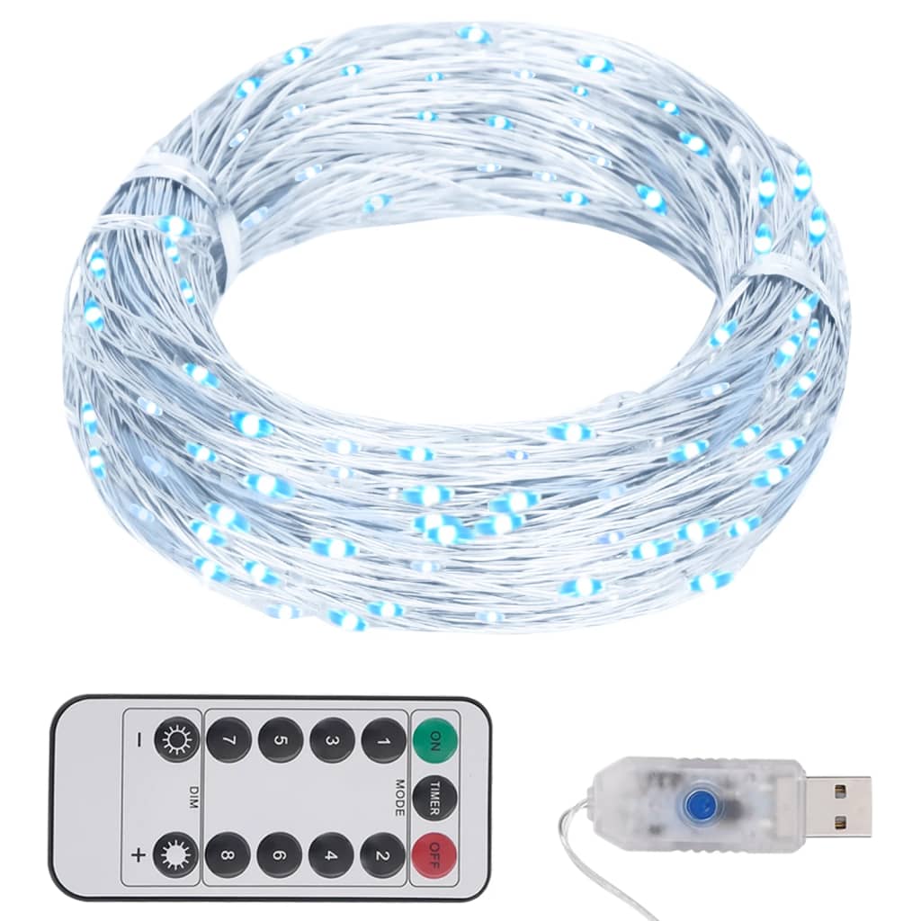 LED String with 300 LEDs Cold White 30 m