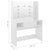 Makeup Table with LED Lights 100x40x135 cm MDF Shining White