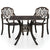 3 Piece Bistro Set Cast Aluminium Bronze