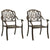 3 Piece Bistro Set Cast Aluminium Bronze