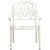 5 Piece Bistro Set Cast Aluminium White