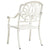 5 Piece Bistro Set Cast Aluminium White