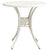 5 Piece Bistro Set Cast Aluminium White