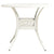 5 Piece Bistro Set Cast Aluminium White