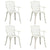 5 Piece Bistro Set Cast Aluminium White