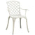 5 Piece Bistro Set Cast Aluminium White
