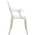 5 Piece Bistro Set Cast Aluminium White