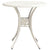 5 Piece Bistro Set Cast Aluminium White