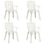 5 Piece Bistro Set Cast Aluminium White