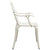 5 Piece Bistro Set Cast Aluminium White