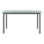 7 Piece Garden Dining Set Aluminium Silver and Black