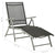 10 Piece Garden Dining Set Black and Silver