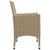 5 Piece Garden Dining Set Beige