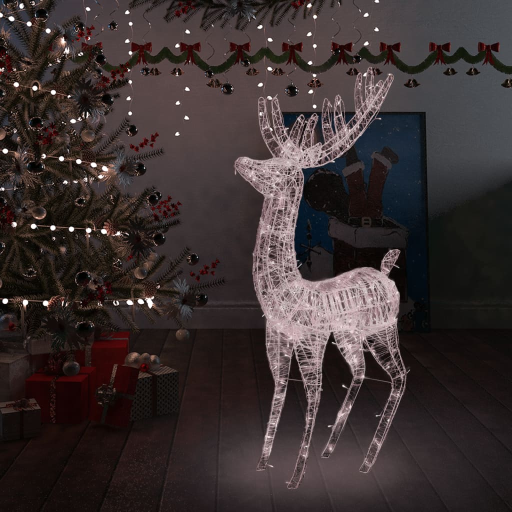 XXL Acrylic Christmas Reindeer 250 LED 180 cm Warm White