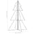 Christmas Cone Tree 200 LEDs Indoor and Outdoor 98x150 cm