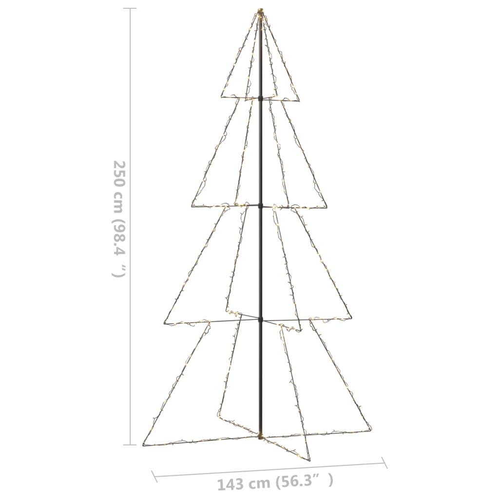 Christmas Cone Tree 360 LEDs Indoor and Outdoor 143x250 cm