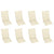 Reclining Garden Chairs with Cushions 8 pcs Solid Teak Wood