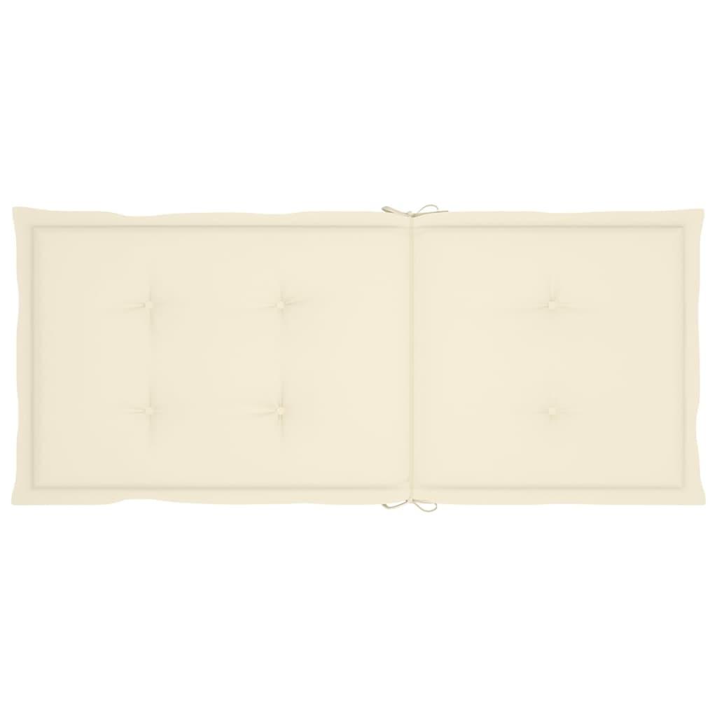 Reclining Garden Chairs with Cushions 8 pcs Solid Teak Wood