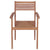 Stackable Garden Chairs with Cushions 8 pcs Solid Teak Wood