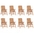 Reclining Garden Chairs 8 pcs Solid Teak Wood